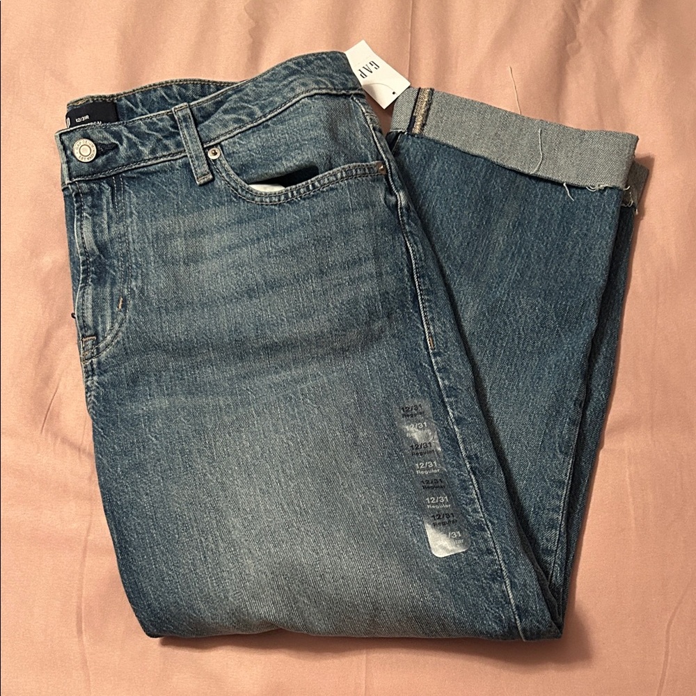 GAP Brand New Classic Blue Denim Capri Jeans 12/31